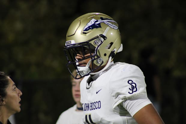 Matai Fuiava of St. John Bosco has looked good in his first year as QB1 for the Braves.