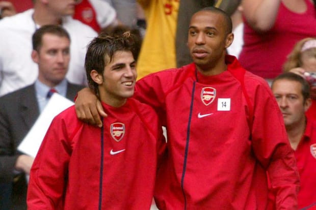 Cesc Fabregas, Thierry Henry at Arsena