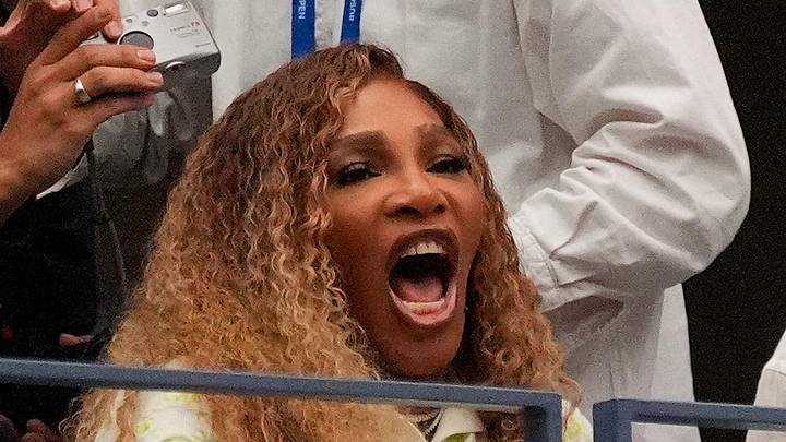 Serena Williams cheers the action at the 2024 U.S. Open