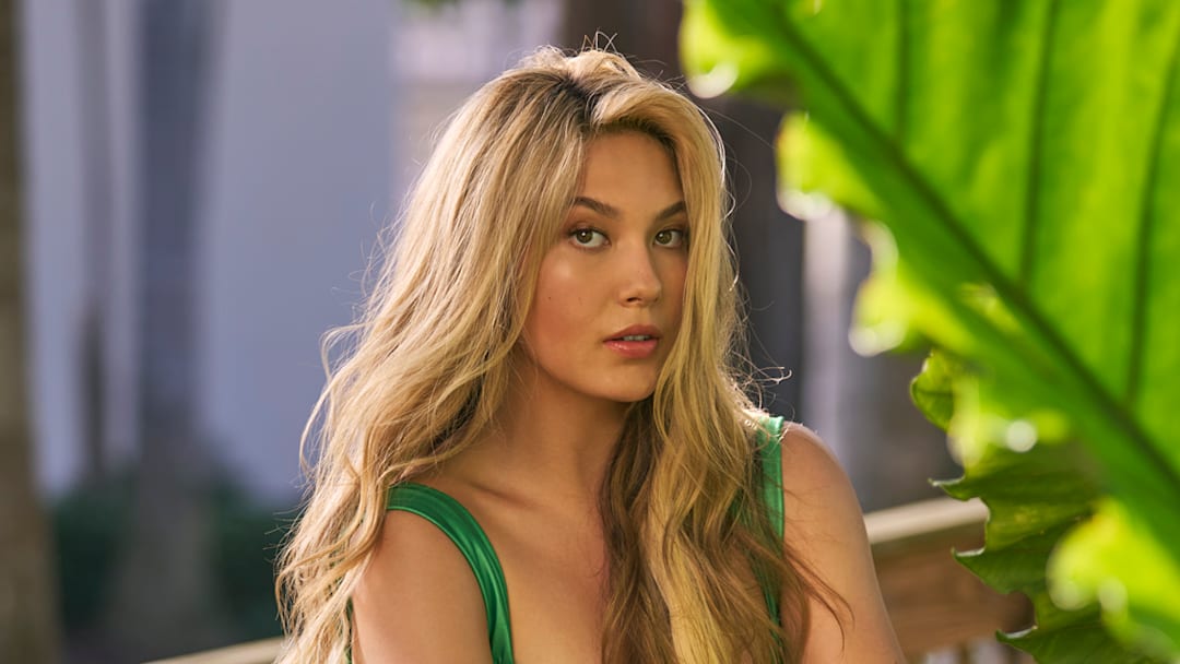 Eileen Gu was photographed by Ben Horton at The Boca Raton. Swimsuit by Montce.