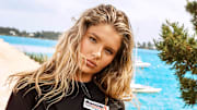 Ellie Thumann was photographed by Ben Watts in Bermuda.