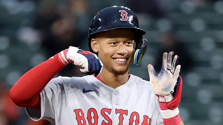 Boston Red Sox second baseman Kristian Campbell (28).