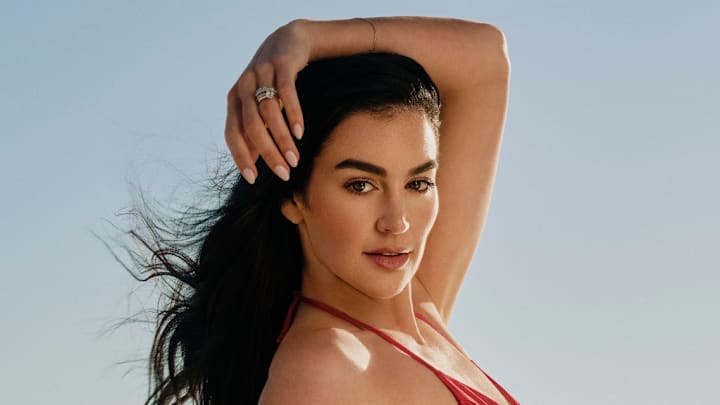 Claire Kittle was photographed by Katherine Goguen on Captiva Island, Fla. Swimsuit by FAE.