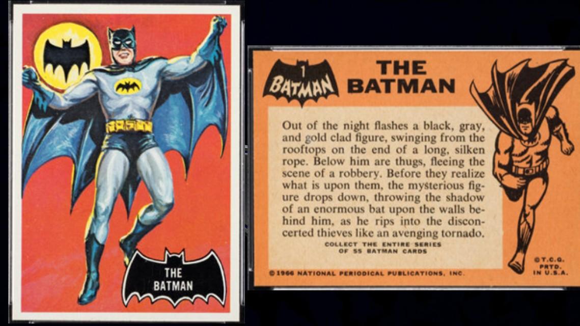 rare batman cards 1966 Series A (Red Bat) Vintage Trading Card You Pick Singles # — but you can add three of these Pokémon with special coloring to your arsenal with this collection Rare Whitman playing cards “Batman”