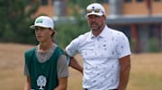 Mark Mulder during the final round of the American Century Celebrity Championship golf tournament at Edgewood Tahoe Golf Course in Stateline, Nev., Sunday, July 14, 2024.