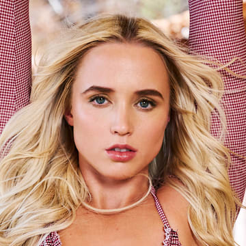 Hailey Van Lith was photographed by Taylor Ballantyne in Fort Worth, Texas. Swimsuit by Rat Boi.