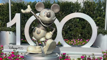 Disney100 Mickey Mouse statue at Epcot. Image courtesy Rob Schwarz Jr.
