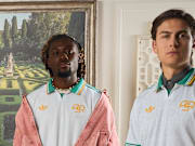 Manu Kone and Paulo Dybala in AS Roma's new third kit.