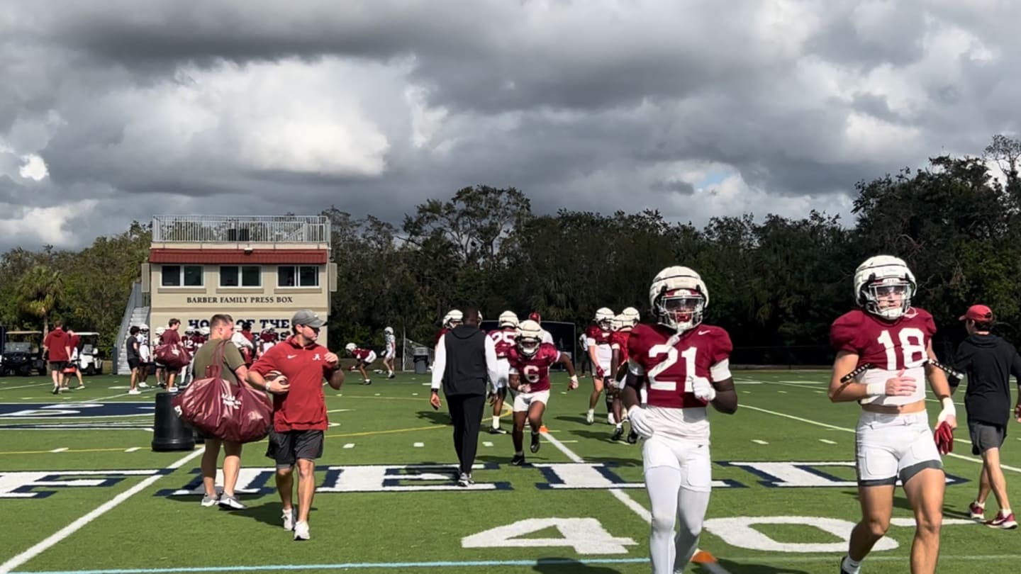 Alabama Football ReliaQuest Bowl Practice Report- Saturday