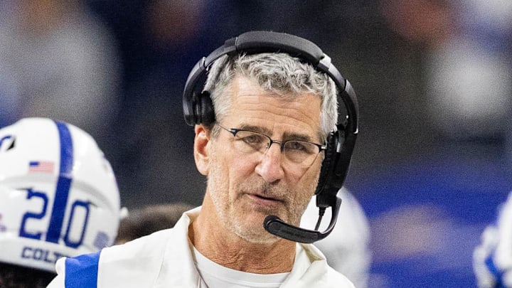 Indianapolis Colts head coach Frank Reich on the sideline