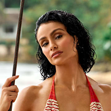 Nazanin Mandi was photographed by Yu Tsai in Jamaica. 