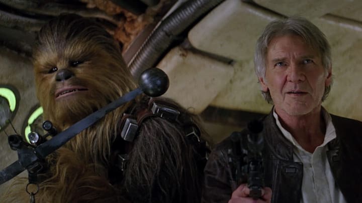Star Wars: Episode VII - The Force Awakens with Chewbacca and Han Solo. Image Credit: StarWars.com