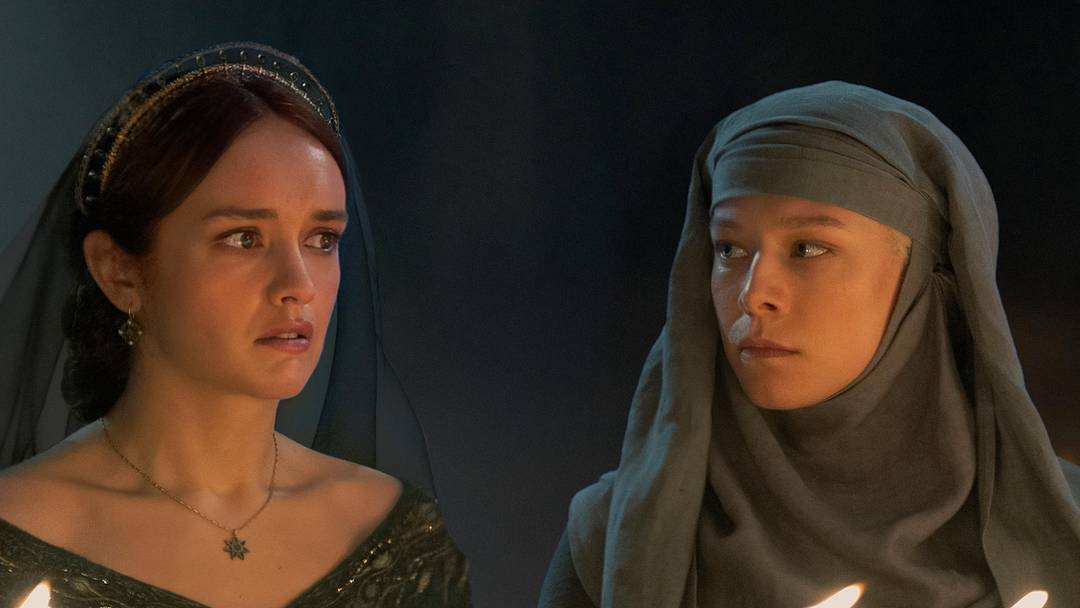 Olivia Cooke as Alicent Hightower and Emma D’Arcy as Rhaenyra Targaryen in House of the Dragon season 2 Olivia Cooke as Alicent Hightower and Emma D’Arcy as Rhaenyra Targaryen in House of the Dragon season 2