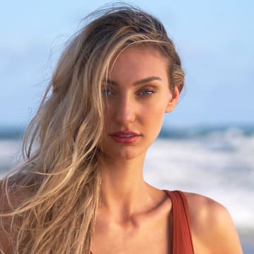 Cameron Brink was photographed by Ben Horton at The Boca Raton. Swimsuit by HAUS OF PINKLEMONAID.