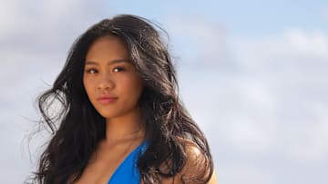 Suni Lee was photographed by Ben Horton at The Boca Raton. Swimsuit by Ark Swimwear