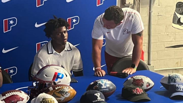 Little Rock Parkview running back Cam Settles committed to the University of Arkansas Saturday evening. 