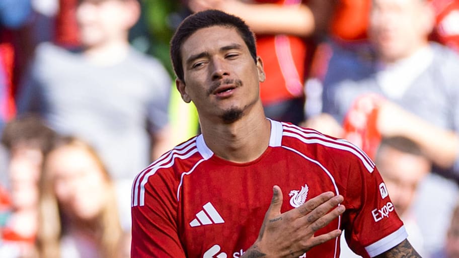 Darwin Núñez scored in his final appearance for the Reds in a preseason friendly. | IMAGO/Propaganda Photo