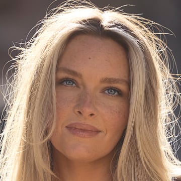 Camille Kostek was photographed by Derek Kettela in Saas-Fee, Switzerland.