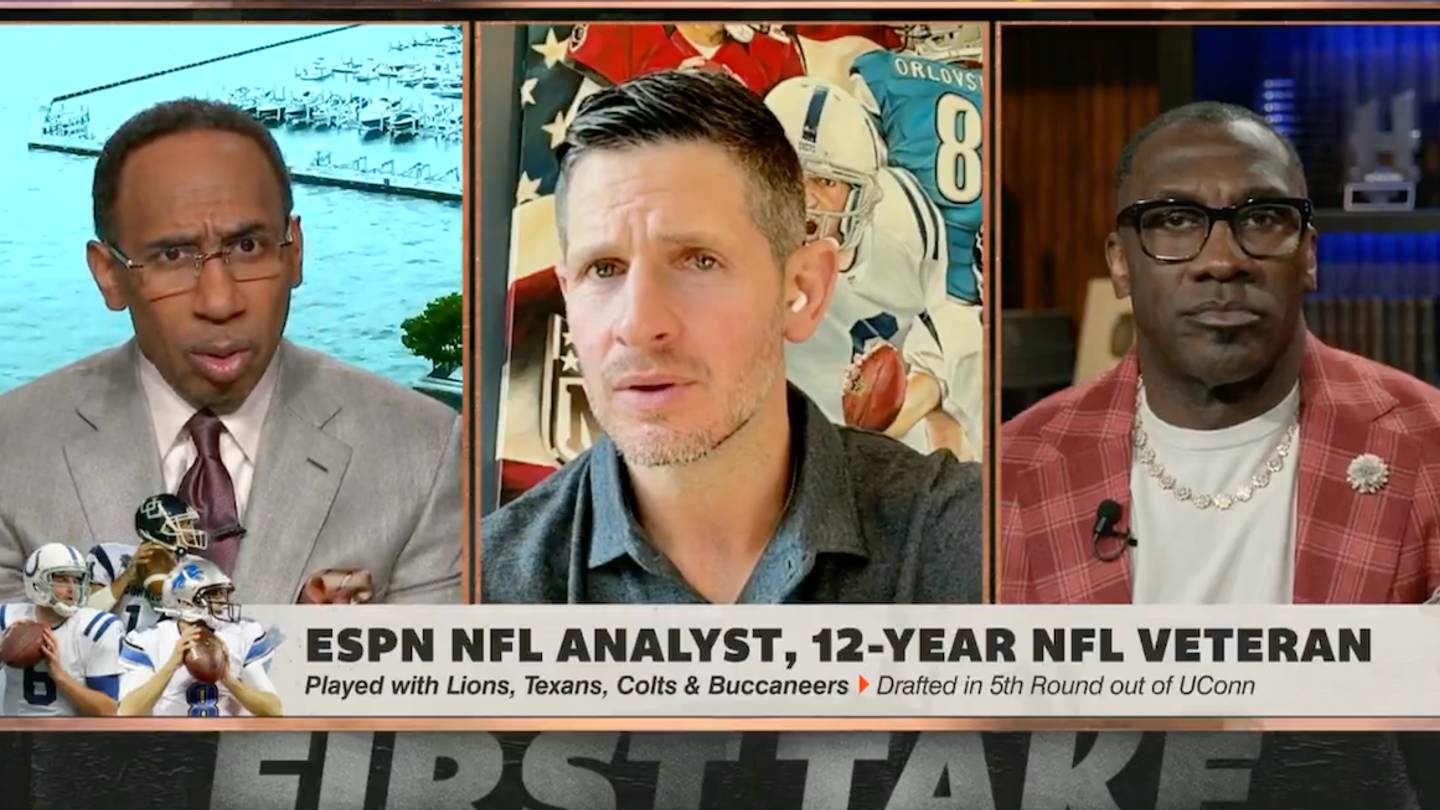 Dan Orlovsky ist frustriert von Stephen A. Smith und setzt sich für Sam ...
