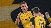 Christoph Daferner jubelt für Dynamo Dresden