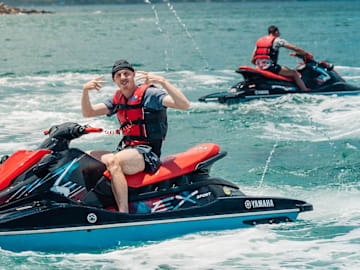 Cole Palmer certainly had fun on his trip to St. Kitts.