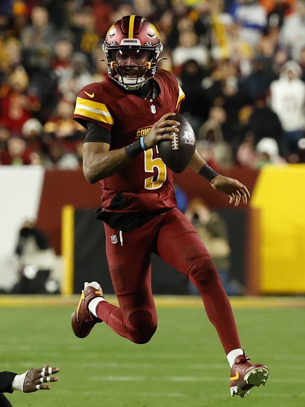 Washington Commanders quarterback Jayden Daniels.