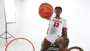 Aiden Sherrell on his official visit to Alabama