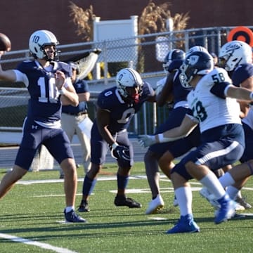 Keegan Croucher, a New York native, competes for the Cheshire Academy football team in 2024.