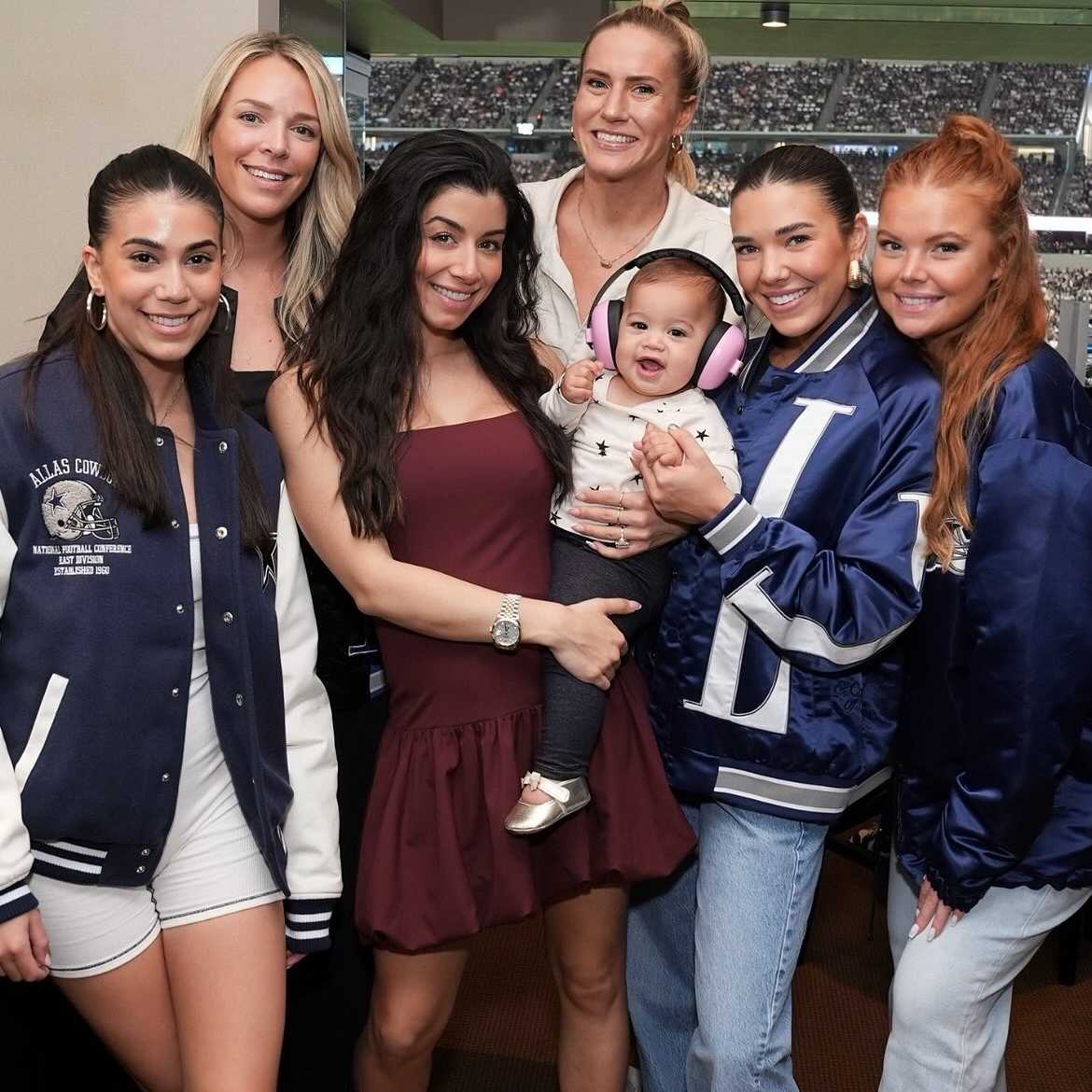 Dak Prescott fiancée Sarah Jane Ramos, friends pose in flashy Cowboys  jackets