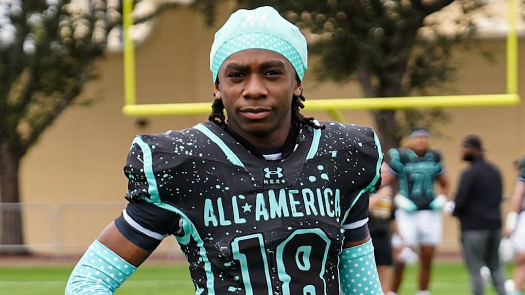 Naeem Burroughs dressed in his Under Armour All-American gear
