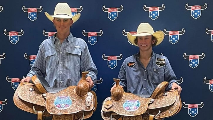 Kelon Andrews and Logan White after their #11.5 Shootout win at the USTRC Finals 