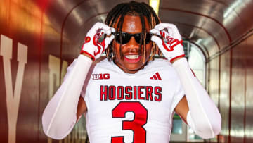 Seaonta Stewart pictured during his official visit to Indiana in June.