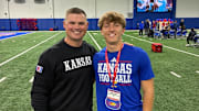 Jack Reeves committed to the Kansas Jayhawks. He is a senior at Shawnee Mission East High School.