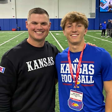 Jack Reeves committed to the Kansas Jayhawks. He is a senior at Shawnee Mission East High School.