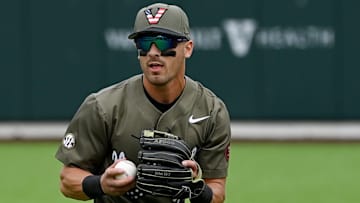 Mancini fields a ball at second base