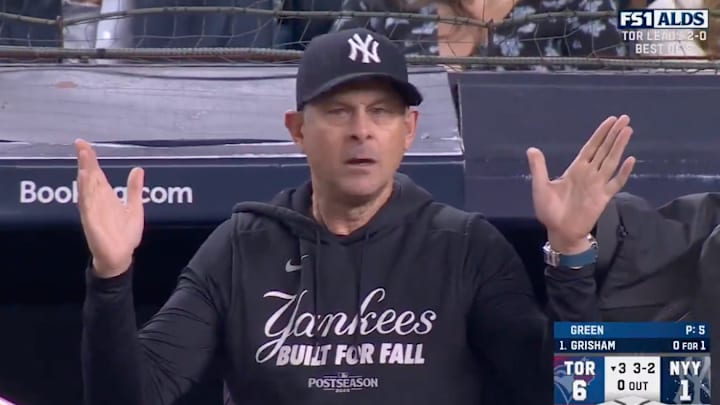 Aaron Boone and the Yankees kept their season alive with a 9-6 win over the Blue Jays on Tuesday night. Aaron Boone and the Yankees kept their season alive with a 9-6 win over the Blue Jays on Tuesday night.