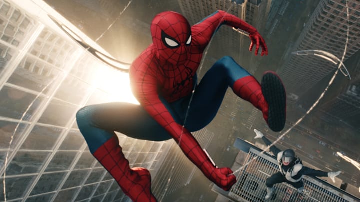 Spider-Man and Boomerang in Columbia Pictures SPIDER-MAN™: BRAND NEW DAY. 