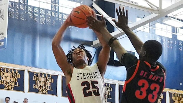 Stepinac's Jasiah Jervis (25) 
