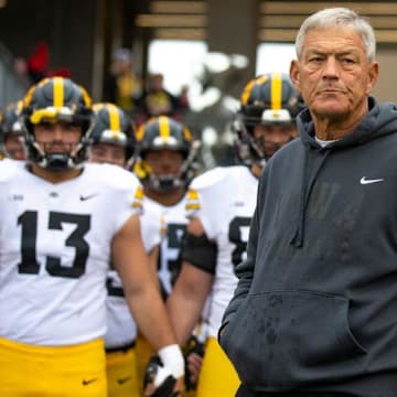 Iowa Hawkeyes head coach Kirk Ferentz