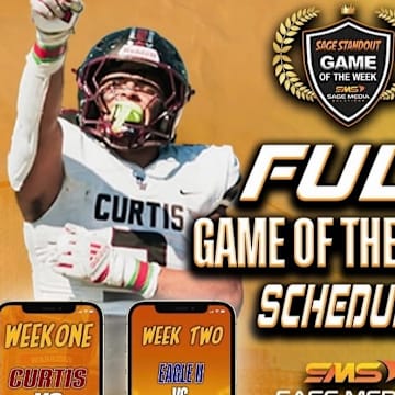Sage Media Game of The Week Schedule Graphic