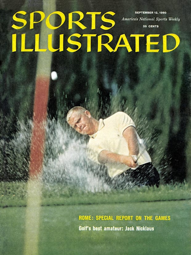 Jack Nicklaus on the cover of Sports Illustrated as an amateur in 1960.