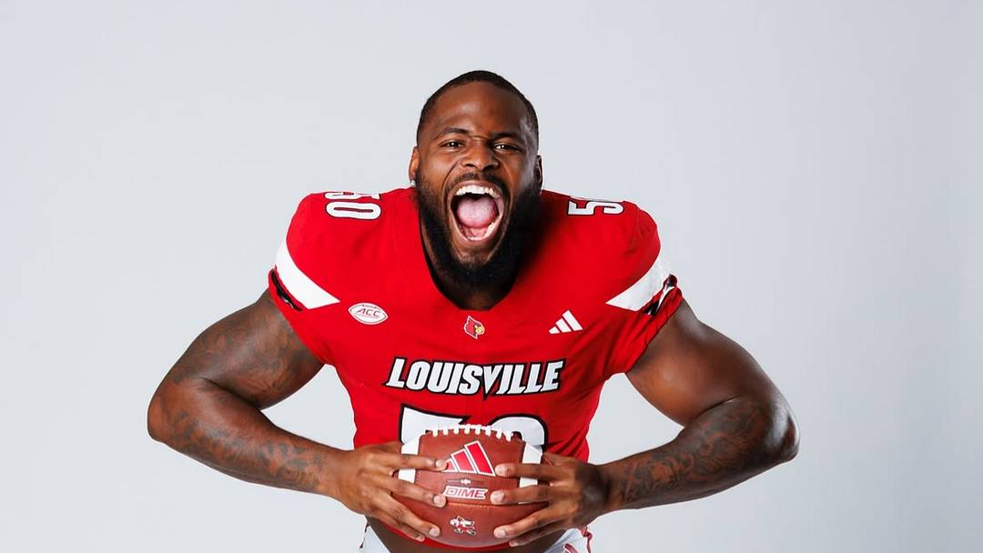 Louisville defensive end Clev Lubin