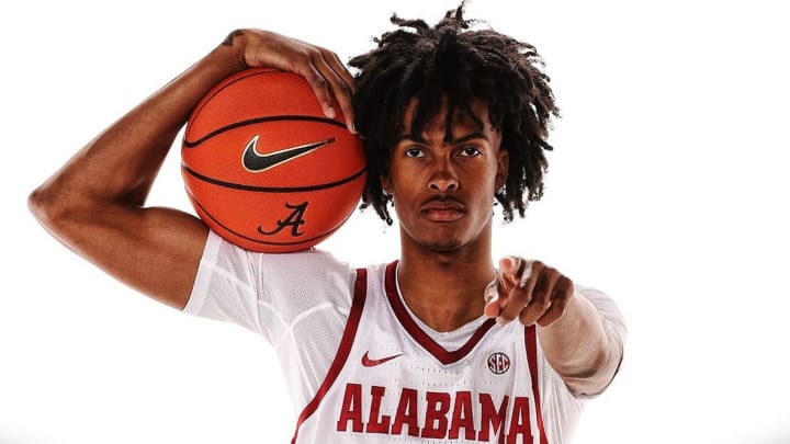 Naas Cunningham on his official visit to Alabama