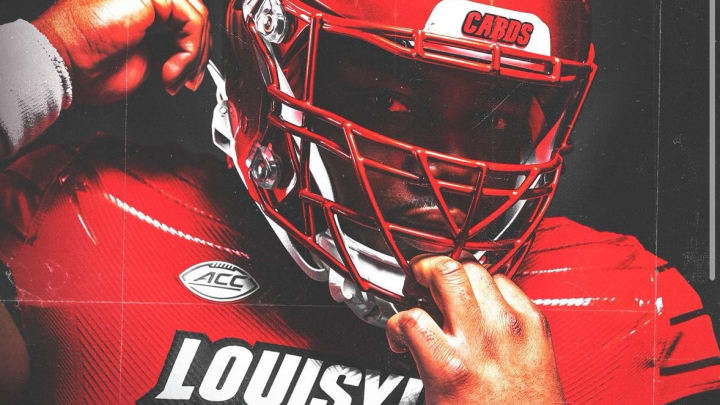 Louisville defensive lineman Rene Konga