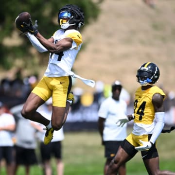 Pittsburgh Steelers wide receiver George Pickens during training camp