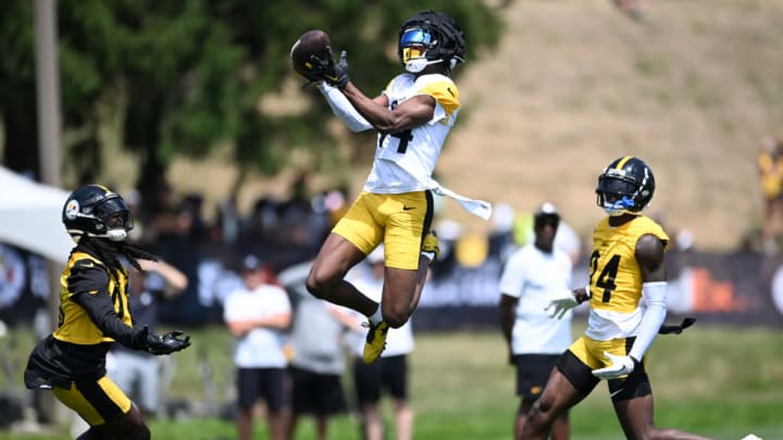 Pittsburgh Steelers wide receiver George Pickens during training camp