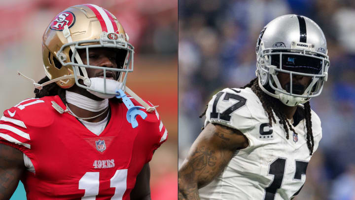 San Francisco 49ers and Las Vegas Raiders wide receivers Brandon Aiyuk and Davante Adams