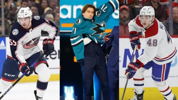 David Jiricek of the Columbus Blue Jackets, Macklin Celebrini of the San Jose Sharks, and Lane Hutson of the Montreal Canadiens are some of the NHL's top prospects.