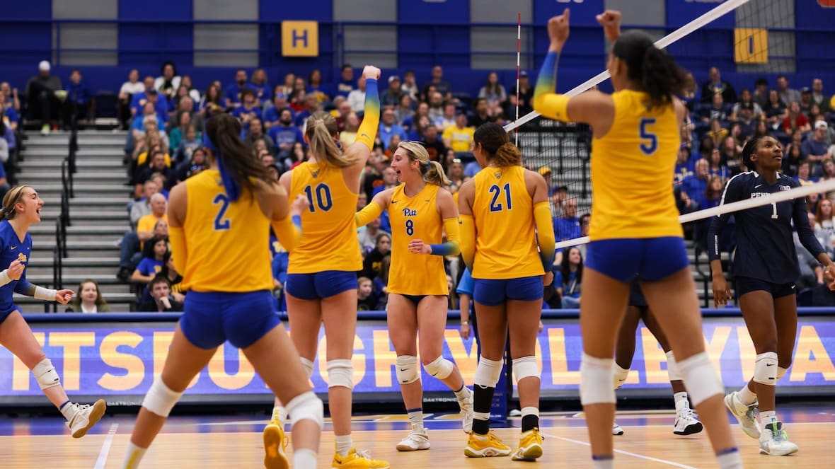 Pitt Panthers Volleyball Wins Thrilling Match Against Penn State in Four Sets