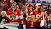 Matthew Tkachuk and Travis Kelce are both coming off of championship seasons and foud themselves in an unlikely friend group following a celebrity golf tournament.